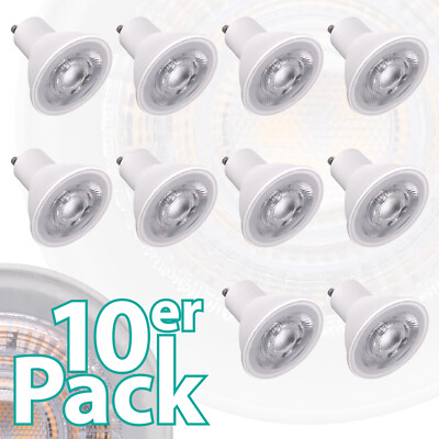 10er Pack GU10 LED Leuchtmittel auch 3-Step Dimmbar 230V Spot Lampe 5W Strahler