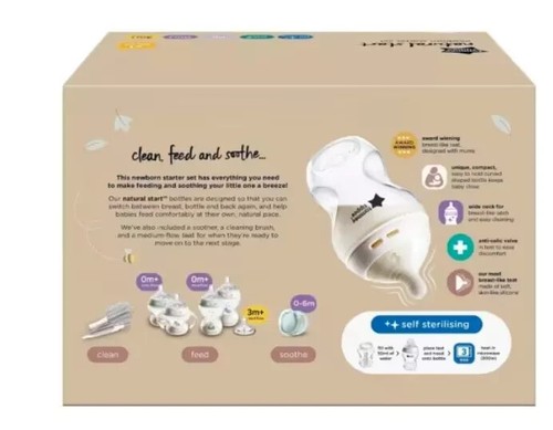 Tommee Tippee 8 Piece Natural Start Newborn Starter Set 0+ months - Picture 4 of 4
