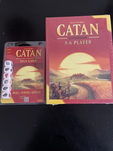 Settlers of Catan 5-6 Player Extension AND Catan Dice Game 1-4 Players - Picture 1 of 3