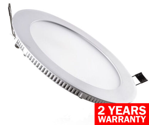 24W LED ROUND Recessed Ceiling Flat Panel Ultra Slim White Panel Light 300mm  - Afbeelding 1 van 12