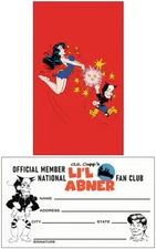 LI'L ABNER NATIONAL FAN CLUB MEMBERSHIP CARD - MAMMY VERSION - FANTASY CARD