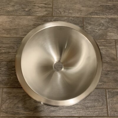 JUST Manufacturing CIR-14 18 ga Round Stainless Steel Drop-In Prep Sink NICE!