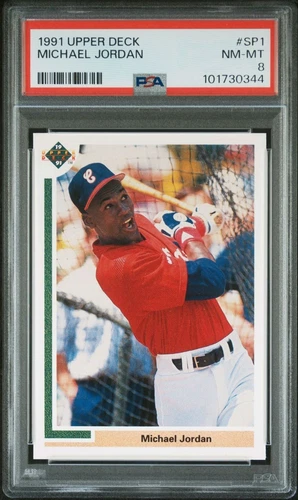 1991 Upper Deck MICHAEL JORDAN # SP1 PSA 8 - NM - MT
