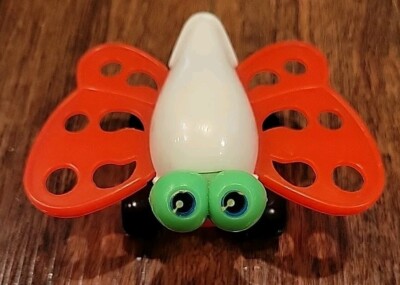 Vintage 1976 Zee Toys Roly-Poly Hubbles Fun Wheels BUGEYED BUTTERFLY 