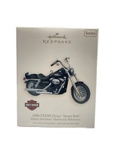2007Hallmark Harley-Davidson Motorcycle Ornament 2006 FXDBI Dyna Street Bob