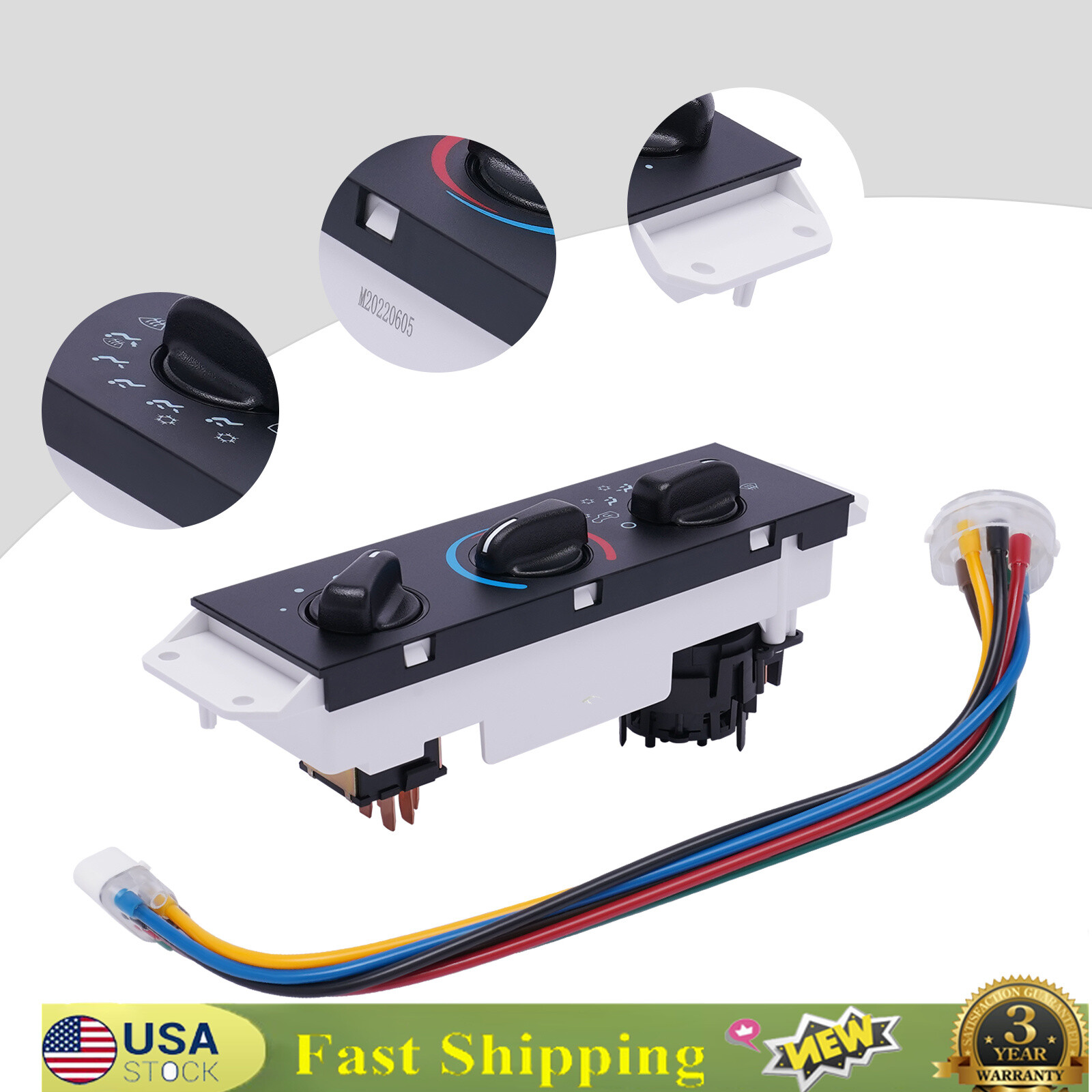 For Jeep Wrangler TJ 2005 2006 Heater Fan Climate Control Switch A/C 55056558AA