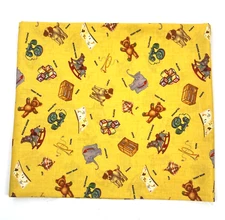 American Jane Fabric 39x43 Sandy Klop Toys ABC 123 Yellow 