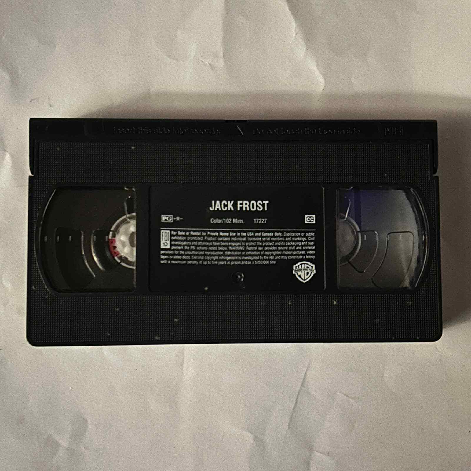 Michael Keaton's Jack Frost 1998 VHS Tape *TESTED* eBay