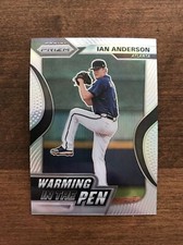 Ian Anderson 2020 Panini Prizm Warming in the Pen Silver WIP-5 Atlanta Braves