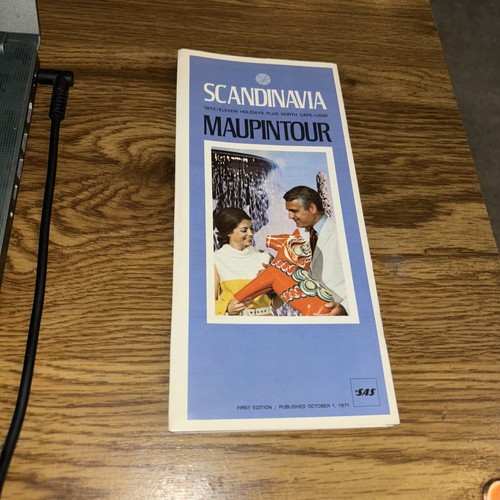 Scandinavia Maupintour SAS First Ed. Oct 1971 Tour Brochure Travel Guide
