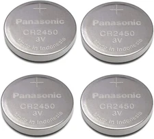 Panasonic Cr2450 Cr 2450 Lithium 3v Battery 3V SUPER FRESH (Pack of 4)