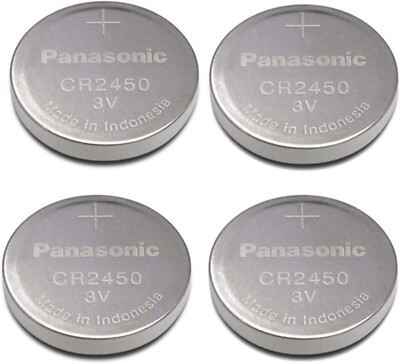 #ad Panasonic Cr2450 Cr 2450 Lithium 3v Battery 3V SUPER FRESH Pack of 4 $9.95