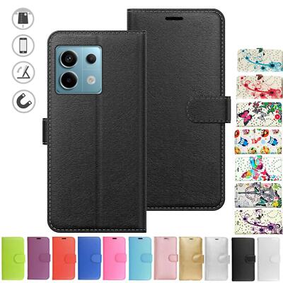 Für Xiaomi Redmi Note 13 Pro Hülle Case Cover Flip Leder Wallet Folio Karte Geld 