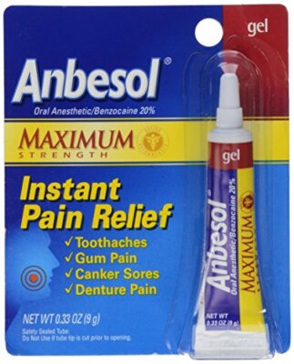 Anbesol Gel Maximum Strength 0.33 Oz Each