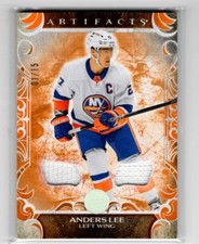 2024-25 Upper Deck Artifacts Orange Materials Anders Lee 01/15 #93 AT001