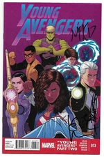 Young Avengers 13 Signed by 3 Kieron Gillen Remark Autographed Combined Shipping