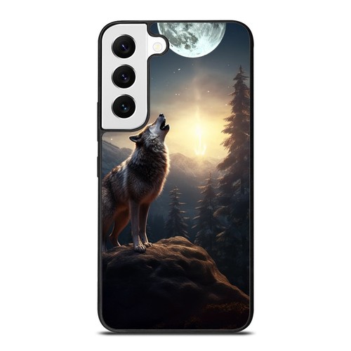 moon sky wolf forest For Samsung S21 S22 S23 S24 Ultra FE Anti scratch Cover - 第 6/25 張圖片