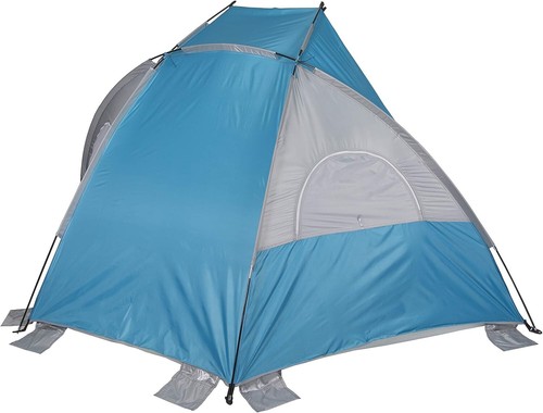 UPF 50+ Beach Cabana for 2 - Lightweight Fiberglass with Zip Door & Ventilation - Picture 5 of 12