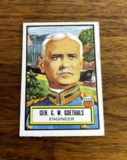 1952 Topps Look N See Set-Break # 10 Gen. G. W. Goethals EX-EXMINT