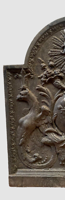 Plaque D'intérieur De Cheminée En Fonte – XIXème Siècle, Origine France