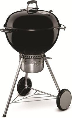 Weber 14501001 Master Touch Charcoal Grill w/ Gourmet BBQ Grate, Black, 22 In