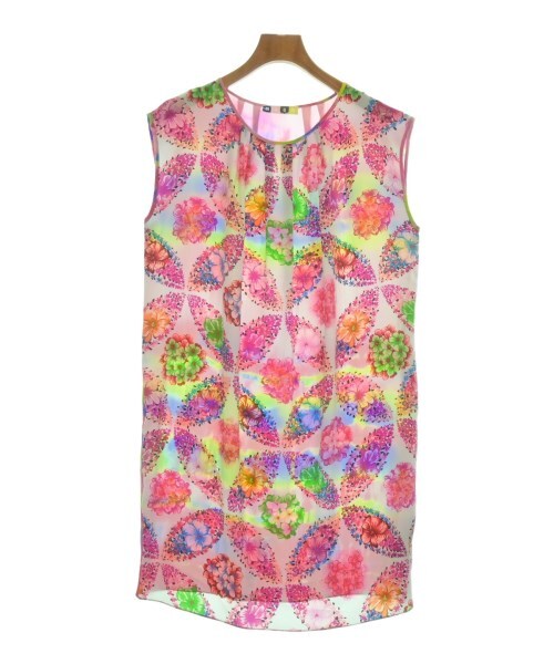 MSGM Dress PinkxYellowish greenxBlue etc.(Flower Pattern) 2200445904125