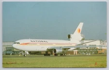 Postcard NATIONAL AIRLINES McDonnell Douglas DC-10-30 c/n 46712 N81NA