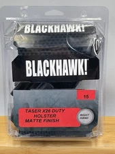BLACKHAWK! Taser X26 Matte Finish Holster - Right Hand 15 Black 44H015BK-R
