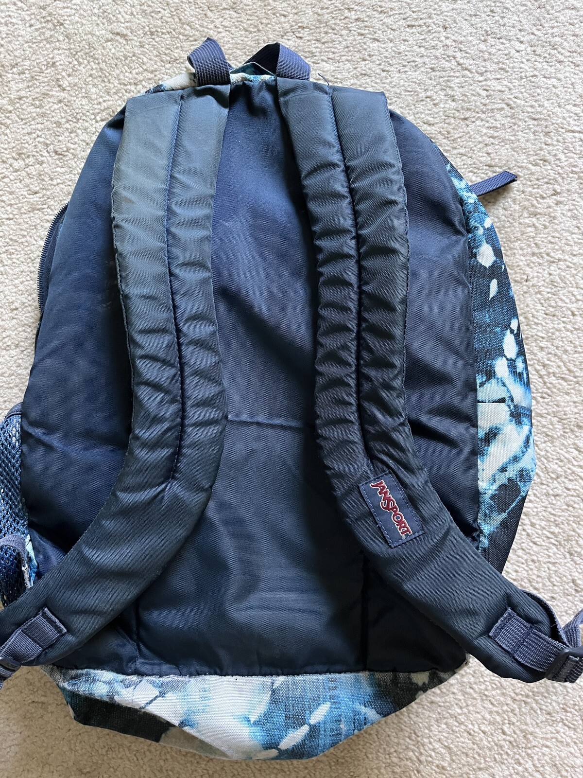JanSport Tie Dye Big Student Backpack Navy Blue Indig… Gem