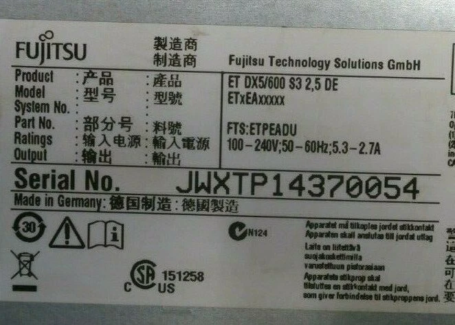 Fujitsu Eternus ETPEADU DX5/600 S3 24x 2.5" Drive Enclosure + 2x IOM12G + 2x PSU - Image 3 of 3