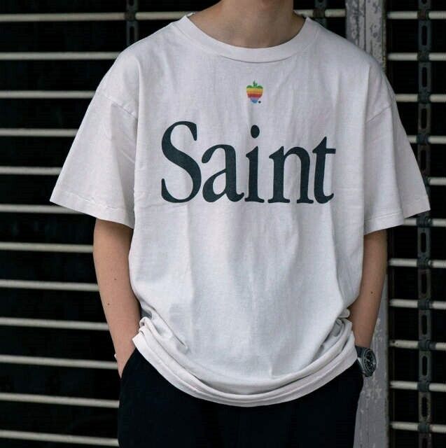 SAINT MICHAEL 23AW SS TEE/HEART SAINT SM-A23-0000-005 L SAINT MICHAEL 23AW SS TEE/HEART SAINT SM-A23-0000-005 L