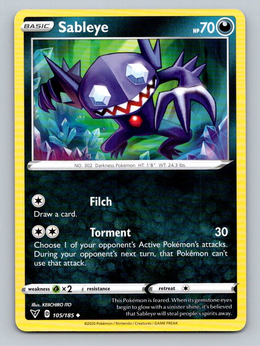 Sableye Pokémon TCG Cards for sale | eBay