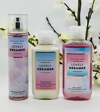 Bath and Body Works Lovely Dreamer Trio Set Fine Mist, Shower Gel, Body Lotion