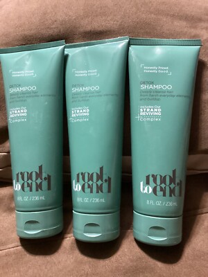 (3 Pack) Root to End Detox Shampoo 8 fl oz Strand Reviving Complex Deep Cleanse