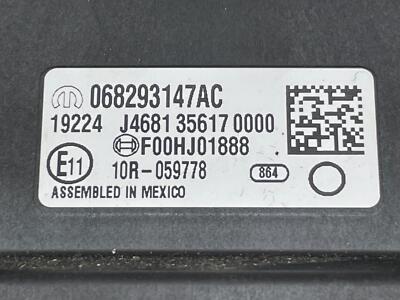 2018 Maserati Levante 3.0L Network Gateway Computer Module ID 68293147AC 51K AWD