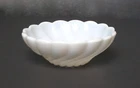 Vintage Hazel Atlas Milk Glass Berry / Dessert Dish, 4 3/4” Dia.