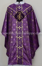 METALLIC VIOLET Gothic vestment and stole set,Gothic chasuble,casula,NEW