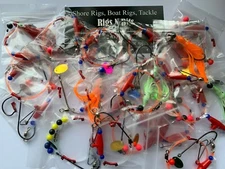 20 x sea fishing rigs - uptide rigs boat fishing rigs - cod, Rays, Ling