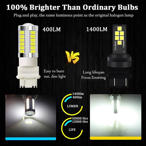 G4 AUTOMOTIVE 2x 1156 BA15s LED Bulbs 3030 High Bright Colorful Brake Tail Light - Picture 6 of 8