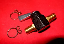 Metal inline Petcock ON/OFF Switch Fuel Shutoff Valve ATV Motocycle Dirt Bike