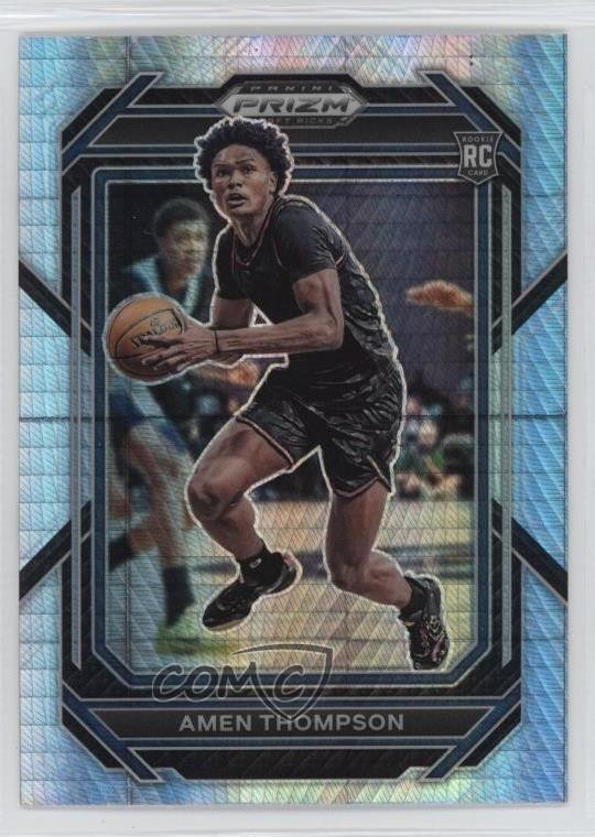 2023-24 Panini Prizm Draft Picks Hyper Prizm Amen Thompson #4 1g40