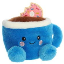 Aurora Palm Pals Tariq Coffee Donut 5-Inch Stuffed Animal Plush