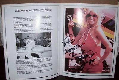 SIGNED Ms. HURST Linda Vaughn York US 30 Dragway Musclecar Madness 2015 Program
