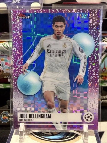 2025-26 Topps Finest UEFA UCC Jude Bellingham /75 Blue Checker Uncommon #318 TZ