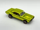 Hot Wheels Redline CUSTOM COUGAR Lime US Tan Interior Very Nice !!!