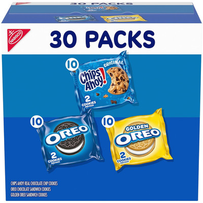 Sweet Treats Cookie Variety Pack OREO, OREO Golden & CHIPS AHOY!, 30 Snack Packs