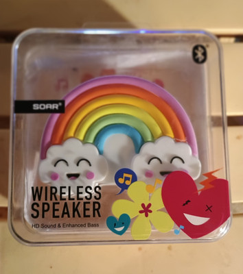 SOAR Wireless Speaker Rainbow HD Sound Enhanced Bass Bluetooth