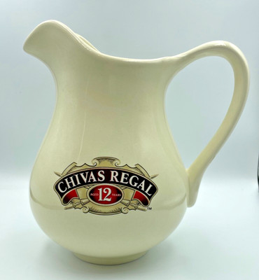 CHIVAS REGAL Aged 12 Years Pitcher Bar Scotch Whiskey Whisky 7'' Tall