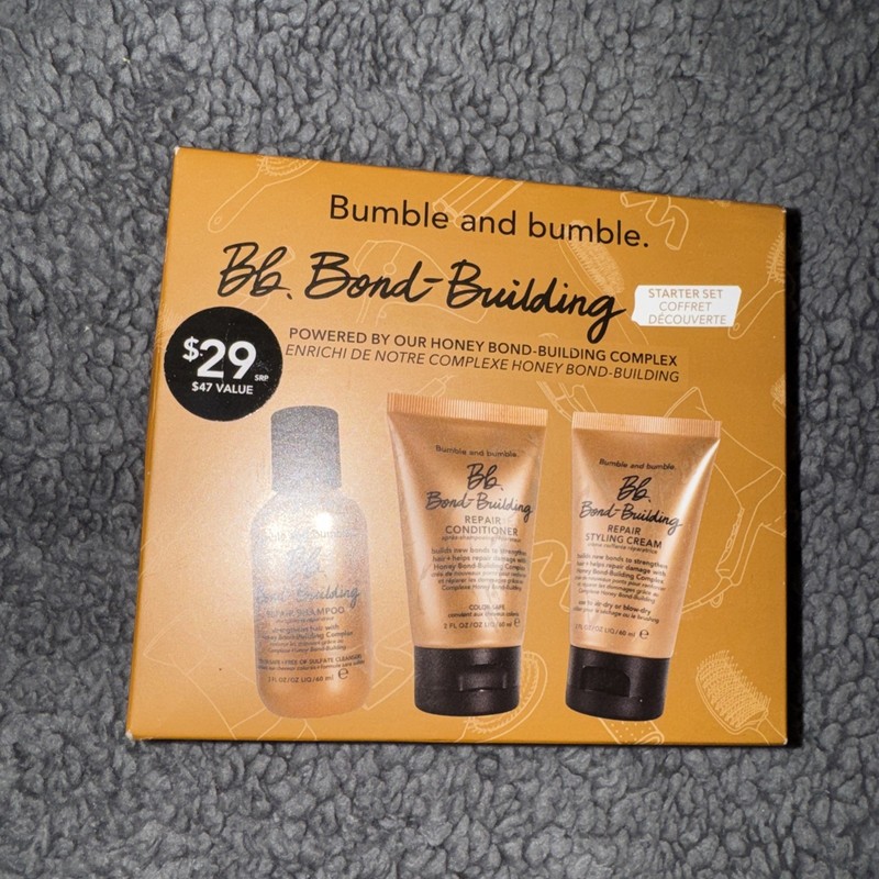 Bumble and Bumble Bond-Building 3 Piece Starter Set NIB 