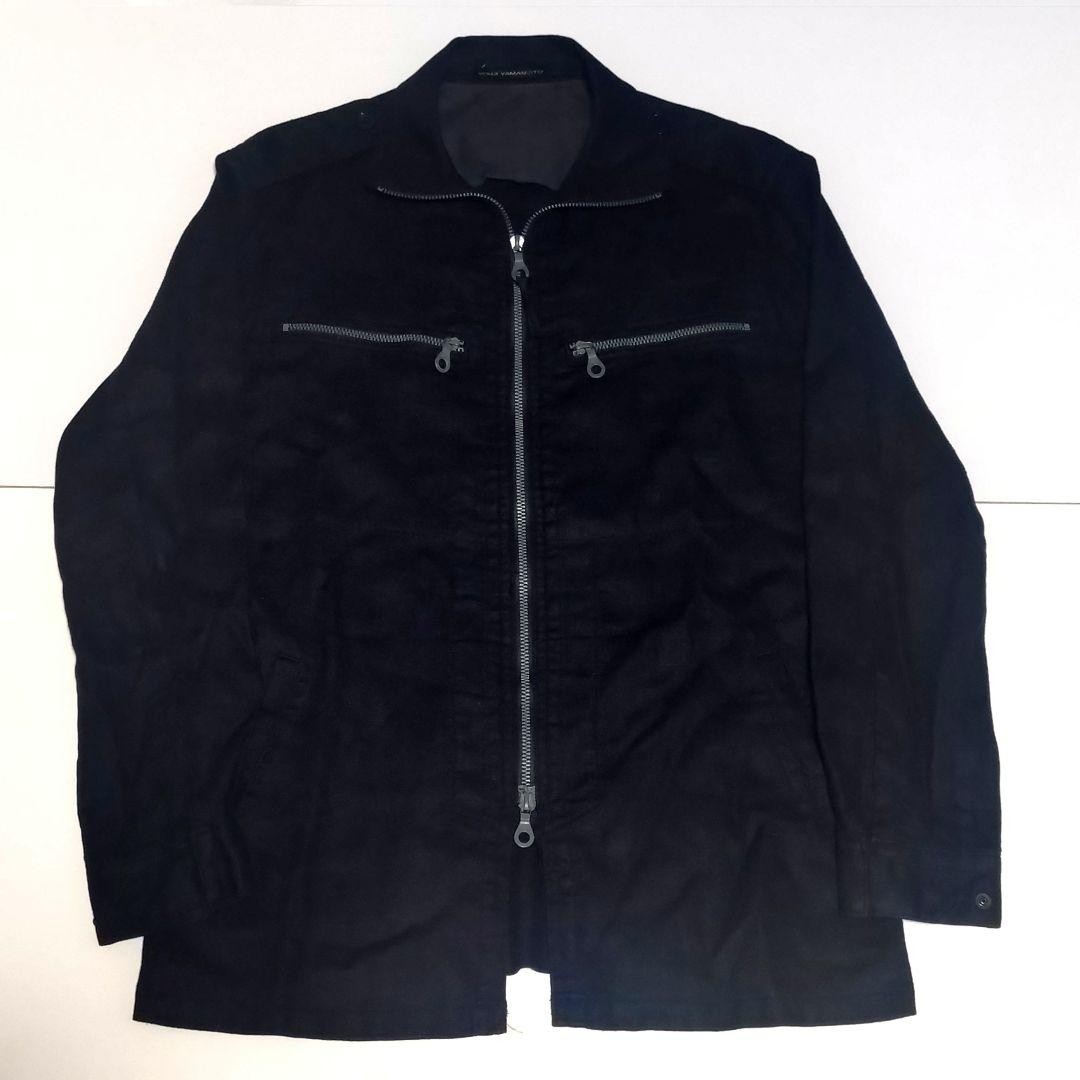 Y's for men 90's double (riri) zip blouson BLK 3 image 2